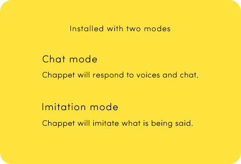 Installed with two modes